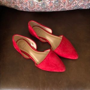 Red D’Orsay flats size 6.5